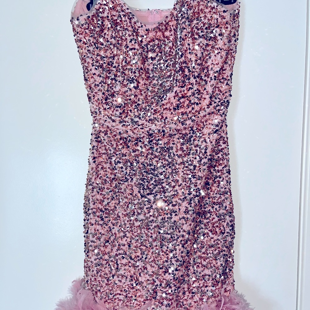 Pink Formal Strapless Dress